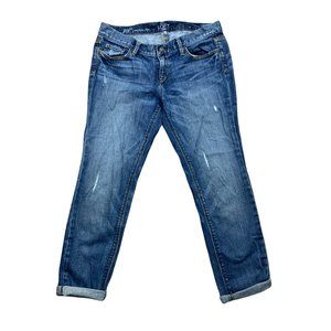 ANN TAYLOR LOFT Women's Size 10 Petite Rolled Hem Modern Slim Fit Denim Jeans